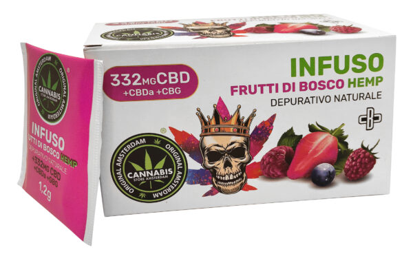 Infusion CBD Chanvre + Fruits Rouge CBD + CBDa + CBG 332mg