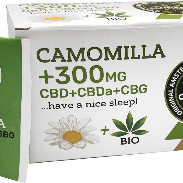 Infusion CBD chanvre + Camomille +300mg CBD+CBDa+CBG